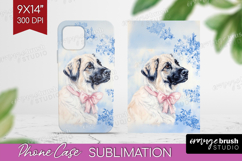 Anatolian Shepherd Dog Phone Case PNG Floral Dog Case PNG Product Image 1