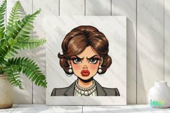 Angry Young Girl Sublimation Clipart Product Image 2