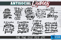 Antisocial Quotes SVG Bundle. Sarcastic Quotes, Funny Quotes Product Image 5