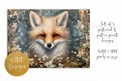 Christmas Animals Postcard & Art Prints - 3 JPEG Files Product Image 4