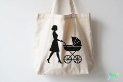 Mother &amp; Child Silhouette SVG PNG Product Image 3
