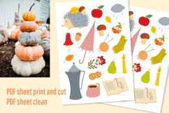Autumn Sticker Sheet Printable Fall Stickers Product Image 3