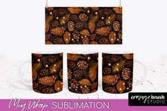 Fall Mug Wrap - Autumn Forest PNG Sublimation Design Product Image 1