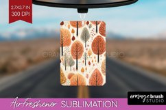 Autumn Forest Air Freshener PNG - Fall PNG Sublimation Product Image 1