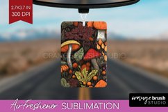 Autumn Forest Air Freshener PNG - Fall PNG Sublimation Product Image 1