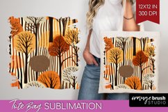 Autumn Forest Tote Bag - Fall Tote Bag PNG Sublimation Product Image 1