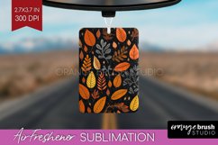 Autumn Forest Air Freshener PNG - Fall PNG Sublimation Product Image 1