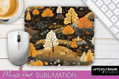 Fall Mouse Pad Designs - Autumn Forest Mousepad Sublimation Product Image 1