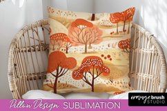 Fall Pillow Cover - Autumn Forest Pillow Sublimation Product Image 1