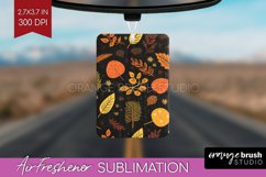 Autumn Forest Air Freshener PNG - Fall PNG Sublimation Product Image 1