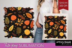 Autumn Forest Tote Bag - Fall Tote Bag PNG Sublimation Product Image 1