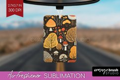 Autumn Forest Air Freshener PNG - Fall PNG Sublimation Product Image 1