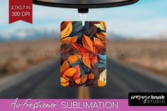 Autumn Forest Air Freshener PNG - Fall PNG Sublimation Product Image 1