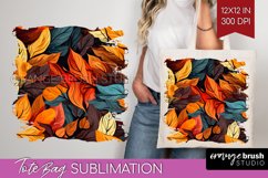 Autumn Forest Tote Bag - Fall Tote Bag PNG Sublimation Product Image 1