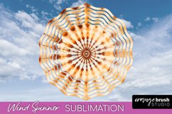 Autumn Tie Dye Wind Spinner Sublimation - Fall Wind Spinner Product Image 1