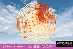 Autumn Tie Dye Wind Spinner Sublimation - Fall Wind Spinner Product Image 1