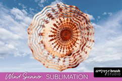 Autumn Tie Dye Wind Spinner Sublimation - Fall Wind Spinner Product Image 1