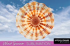 Autumn Tie Dye Wind Spinner Sublimation - Fall Wind Spinner Product Image 1