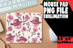 Watercolor Flower Mouse Pad Sublimation Art PNG Product Image 1