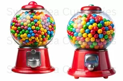 Bubble Gum, Candy, Ephemera, PNG, watercolor, Clipart Product Image 3