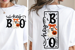 Hey Boo PNG, Halloween PNG, Halloween Sign, Boo Ghost PNG Product Image 3