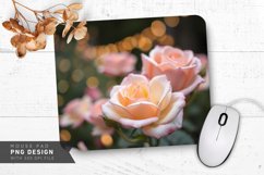Soft Roses and Lights Mouse Pad PNG Design Product Image 1