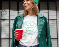 Coquette Bow Not lucky simply Blessed Roman 4:7-8 PNG SVG Product Image 2