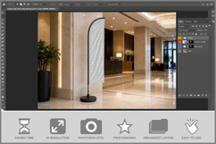 Feather Flag Hotel Lobby Product Image 2