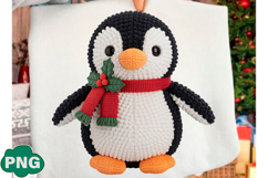 Faux Yarn Penguin Png, Latch Hook PNG Product Image 1