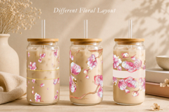 Hand Painted Sakura Mug Wrap Bundle | 30 PNG Designs Product Image 3