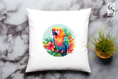 Colorful Parrot Clipart Sublimation PNG Product Image 3
