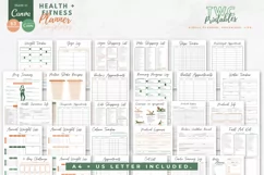 Health & Fitness Planner Canva Templates | 63 Pages | TERRA Product Image 3