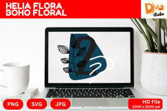 Helia Flora Boho Floral Monogram Product Image 1