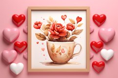 Watercolor Valentines Day Clipart, Christmas Clipart Product Image 3