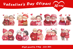 Valentine Cute Couples Clipart PNG Product Image 1