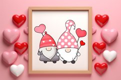 Valentines Day Gnomes Clipart, Valentines Clipart Product Image 3