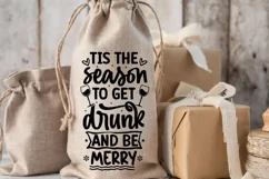 Tis the season to get drunk and be merry SVG Product Image 3