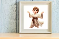 Child Jesus Clipart Png Design, Watercolor Clipart Product Image 3