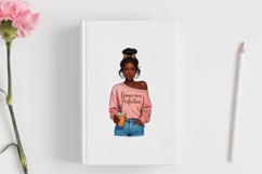 Motivational Melanin woman Sublimation PNG, Graphic Illustra Product Image 3