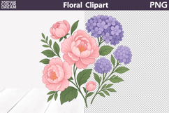 Floral Clipart Bundle | Flowers Bouquets Sublimation Product Image 4