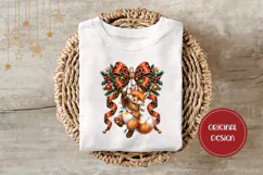 Cartoon Christmas Fox Illustration, Cute Christmas PNG Product Image 3
