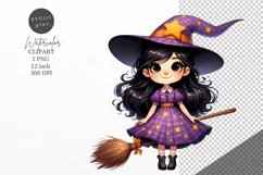 Halloween clipart, Witch clipart, Kids Halloween Product Image 1