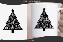 Christmas tree silhouette png design for T-shirts Product Image 3