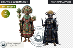 Aztec Deities Pantheon Cliparts | Ancient Mythology gods PNG Product Image 1