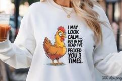 I MAY LOOK CALM... BUT IN MY HEAD PNG Product Image 3