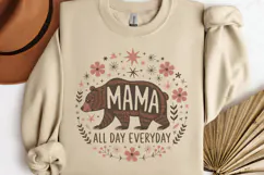 Mama all day everyday PNG, Mothers Day Sublimation PNG Product Image 3