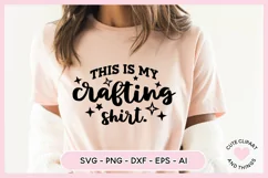 Crafter SVG - This Is My Crafting Shirt SVG Product Image 2