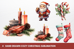 Hand Drawn Cozy Christmas Sublimation Christmas Clipart Product Image 1