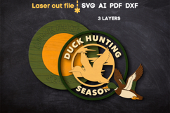 Duck Hunting SVG laser cut files for Glowforge Product Image 3