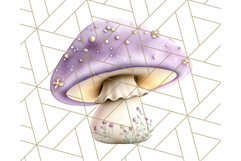 Mushroom Clipart, Realistic Forest Mushrooms PNG Product Image 3